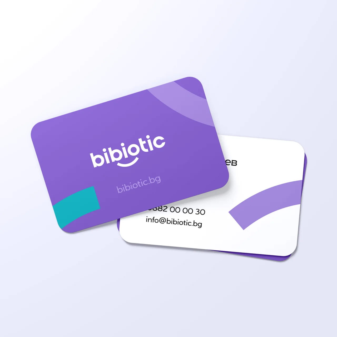 Bibiotic business card print design